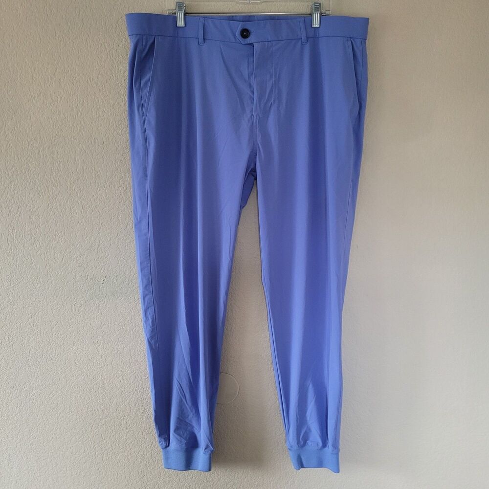 GREYSON Mens Montauk Jogger Pants Size 40 Blue Golf Performance Preppy Pockets